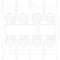 3RH29114FB22 | AUX. SWITCH 2NO+2NC S00 & S0 RING LUG | Siemens Electrical