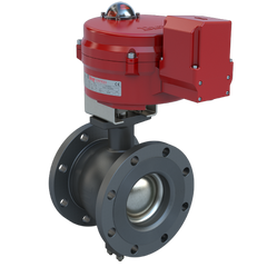 Bray BVMS4-C150-0436/70-24-0201H-BBU 4" | Flanged segmented ball valve | CS | CV 436 | Normally Open | 24 VAC/30VDC | Two position | 2000 lb-in | NEMA 4 | Heater | & Battery Backup unit | Blackhawk Supply