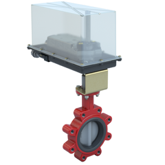 Bray 3LNE-04S2C/DCM24-310-WS 4" Lugged Butterfly Valve Resilient | ANSI Class 125/150 | DI body | NDI Disc | CV 310 | Normally Closed | Damper & Valve actuator | 24 Vac | 310 lb-in | modulating | Non-Spring Return | Blackhawk Supply