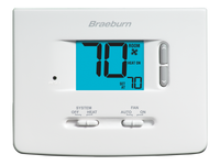 1025NC | Builder Non-Programmable Thermostat Heat Only Pack of 12 | Braeburn