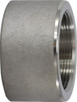 103777 | 1 1/2 SS 3000# 304 HALF CPLG | Midland Metal Mfg.