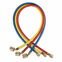 22986 | Charging Hose Plus II with Fitting 3 Pack 1/4 x 72 Inch 800 Pounds per Square Inch | Ritchie Gauges