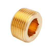 109AL-8 | 1/2 BRASS C/S HEX PLUG | Midland Metal Mfg.