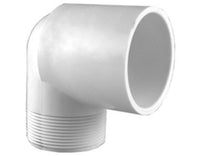 10D31 | PVC 90 Deg Street Elbow, 3/4 IN, MPT x Slip, 10/Pkg | Lennox