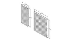 Lennox 13T32 Lennox T2GARD51M21, 2-Piece Coil Hail Guard, 12.5 Ton, (W x H): 36-13/16 x 43-3/16" & 15-9/16 x 43-3/16" | Blackhawk Supply