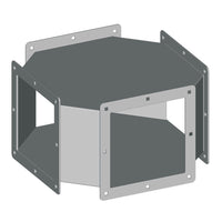 1412 XCF8065 | Type 1 - Cross fitting - 8x8x14 | 2L x 2W x 10H (in) | EXM
