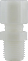 17194N | 1/2 X 3/8 (COMP X MIP WHT NYLN ADPT), Plastic Fittings, Plastic Compression Fittings, Male Connector | Midland Metal Mfg.