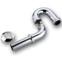 743GDFBN-1 | P-Trap Brass 1-1/2 Inch 17 Gauge Chrome | Dearborn Plastic