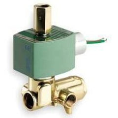 ASCO 8345H003 Solenoid Valve 8345 Brass 1/4" NPT 4 Way Single Solenoid 120AC Nitrile Rubber/Pressure Assisted | Blackhawk Supply