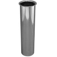 800-20-1 | Tailpiece 1-1/2 x 6 Inch Flanged Polished Chrome Brass 20 Gauge | Dearborn Plastic