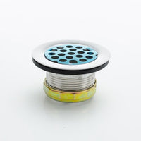 1371 | Drain Strainer Flat Duplex with Zinc Nuts 2 to 2-1/2 Inch Stainless Steel Die Cast Slip Joint | Pasco