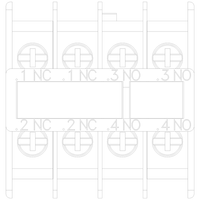 3RH29114HA22 | AUX. SWITCH 2NO+2NC S00 & S0 RING LUG | Siemens Electrical