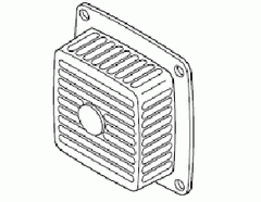 Robertshaw 20-707 5-3/16 in. sq. cast metal guard. Will fit over 2 x 2 in. or 3 x 3 in. units.  | Blackhawk Supply