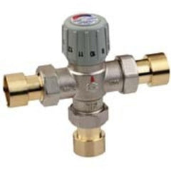 RESIDEO AM101R-US-1/U Mixing Valve AM-1R Proportional 3/4 Inch Nickel Plated Brass Union Sweat EPDM 150 Pounds per Square Inch | Blackhawk Supply