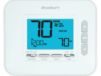 2030 | Universal 7, 5-2 Day or Non-Programmable, 1H / 1C W 4.4 Sq In Display Pack of 6 | Braeburn