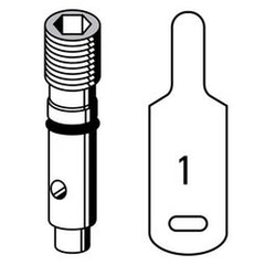 Sporlan 168072 Service Kit QC-1 Cartridge with Yellow ID Tag 168072 for Thermostatic Expansion Valves | Blackhawk Supply