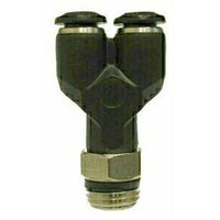20820 | 8MM X 1/4 MALE GLOBAL Y CONN | Midland Metal Mfg.