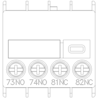 3RH29111MA11 | AUX. SWITCH 1NO+1NC WIRE BELOW SCREW | Siemens Electrical