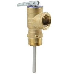 Watts 10L-2-150 Relief Valve 10L Self Closing 3/4 Inch MNPT x Female NPT Bronze 210 Degrees Fahrenheit 0063069 | Blackhawk Supply