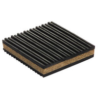 52110 | Anti-Vibration Pad Cork/Rubber 4x4x1 Inch for Mechanical/Electric Machines Maximum Loading of 60 Pound/Square Inch | Mars Controls