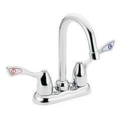 Moen 8948 Bar Faucet M-Bition Centerset 4 Inch Spread 2 Wrist Blade Chrome 1.2 Gallons per Minute | Blackhawk Supply