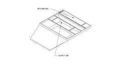 Lennox 22W67 Lennox C1ACURB30D, Curb Adapter, 70-3/4 x 134-13/16" to 102-1/8 x 86-1/8", 20" H. | Blackhawk Supply