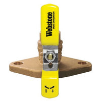 40403 | Ball Valve Isolator Uni-Flange with Adjustable Packing Gland/Nuts/Bolts 3/4 Inch IPS x Flange Brass Full Port 600 WOG Lever PTFE for Residential; Commercial; Industrial Use with Water or Glycol Mixtur | Webstone