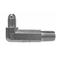 2501LL108 | Hydraulic Shapes Steel 37 Degree JIC Flare JIC Extra Long Male Elbow | Midland Metal Mfg.