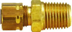 Midland Metal Mfg. 26175 1/8 X 1/16 CAP SLEEVE MALE APTR, Brass Fittings, Captive Sleeve Compression, Captive Sleeve Male Adapter | Blackhawk Supply