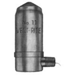 Vent-Rite 11 Air Vent Angle 1/8" Male Thread 6PSI Free Standing Radiators Nickel Plated Brass | Blackhawk Supply