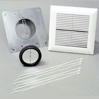 PC-NLF06S | Installation Kit WhisperLine 6 Inch 6 Inch Single Inlet Grille 6 Inch Backdraft Damper 6 Clamp Plastic/Steel/Aluminum for Ventilation Systems | Panasonic