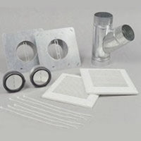 PC-NLF06D | Installation Kit WhisperLine 6 Inch 2 6 Inch Double Inlet Grille 2 6 Inch Backdraft Damper 12 Clamp 6x6x6 Inch Y Adapter Plastic/Steel/Aluminum for Ventilation Systems | Panasonic