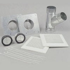 Panasonic PC-NLF06D Installation Kit WhisperLine 6 Inch 2 6 Inch Double Inlet Grille 2 6 Inch Backdraft Damper 12 Clamp 6x6x6 Inch Y Adapter Plastic/Steel/Aluminum for Ventilation Systems | Blackhawk Supply