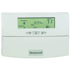 HONEYWELL INC T7350A1004/U Thermostat Commercial Programmable 1 Heat/1 Cool Conventional or 2 Heat/1 Cool Heat Pump 365 Day White 50-90 Degrees Fahrenheit | Blackhawk Supply