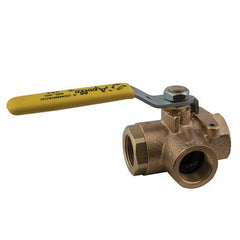 Apollo Products 7060701 Ball Valve 70-600 3-Way 1-1/2 Inch Female Bronze Standard Port 400PSIG CWP Lever RPTFE 500 Degrees Fahrenheit | Blackhawk Supply