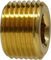 28094 | 1/4 BRASS C/S HEX PLUG | Midland Metal Mfg.
