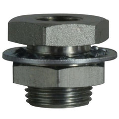 Midland Metal Mfg. 28307 1/4FIP X 1.5LNG STEEL BH CPLG, Brass Fittings, Bulkhead/Anchor/Frame Couplings, Bulkhead Fitting FIP x FIP | Blackhawk Supply