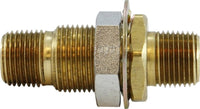28313 | 1/2 MIP(1/4 FIP) x 1/2 MIP BULKHEAD | Midland Metal Mfg.