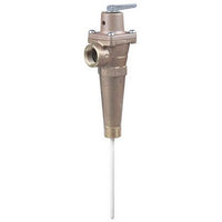 40XL-8-34 | Relief Valve Temperature and Pressure 3/4 x 8 Inch MNPT x FNPT Bronze 150PSI 210 Degrees Fahreinheit | Watts
