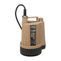 260 | Submersible Pump 260 Utility Manual Hose Connect 1/6 Horsepower 115 Volt | Liberty Pump