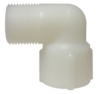28726W | 1-1/4 WHITE NYLON STREET ELBOW | Midland Metal Mfg.
