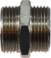 28811 | 3/4 X 3/4 M BSPP N-PLTD HEX NIPP | Midland Metal Mfg.