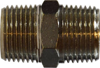 28832 | 3/4 X 1/2 M BSPT N-PLTD HEX NIPP | Midland Metal Mfg.