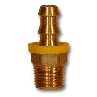 29PO1-44 | 1/4 HID X 1/4 MPT PUSH ON BARB MAF/USA Mid-America Fittings Made in USA | Midland Metal Mfg.