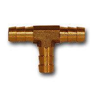 29T-4 | 1/4 HID FORGED HOSE BARB TEE MAF/USA Mid-America Fittings Made in USA | Midland Metal Mfg.