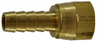 30295 | 3/16 BARB X 5/8-18 FEM SVL 45 FL, Brass Fittings, Push On Hose Barb, 45 Deg SAE Flare Swivel | Midland Metal Mfg.