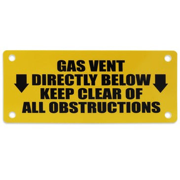 Gas Vent Sign | SIGNDV