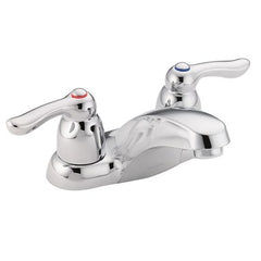 Moen 8915 Lavatory Faucet M-Bition Centerset 4 Inch Spread 2 Lever ADA Chrome 1.2 Gallons per Minute Low Arc | Blackhawk Supply