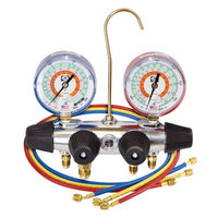 25233 | Manifold Zeppelin 4 Valve with 3 Hose 60 Inch Aluminum | J/B Industries SAE Fittings