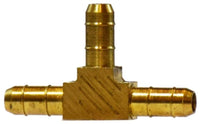 32160 | 3/8 OD TWO BARB TEE, Brass Fittings, Single and Double Barb, Union Tee Two Barbed | Midland Metal Mfg.